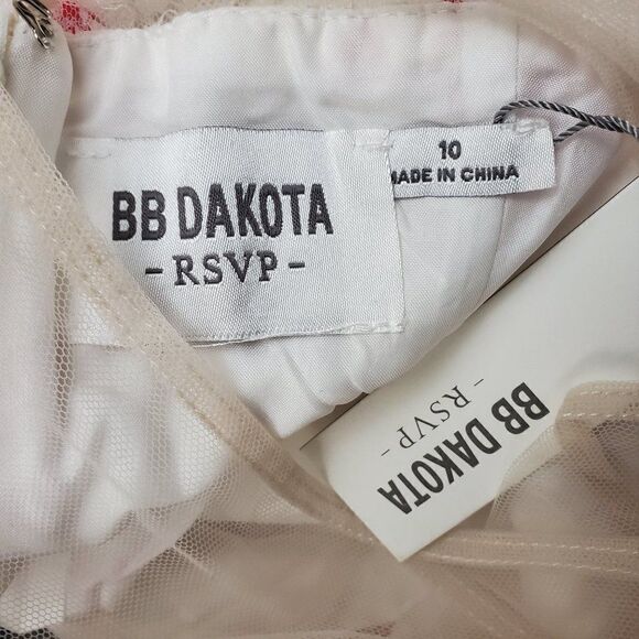 NWT BB DAKOTA NEW RSVP Flavia Floral Fit & Flare Dress 10 - Picture 6 of 7